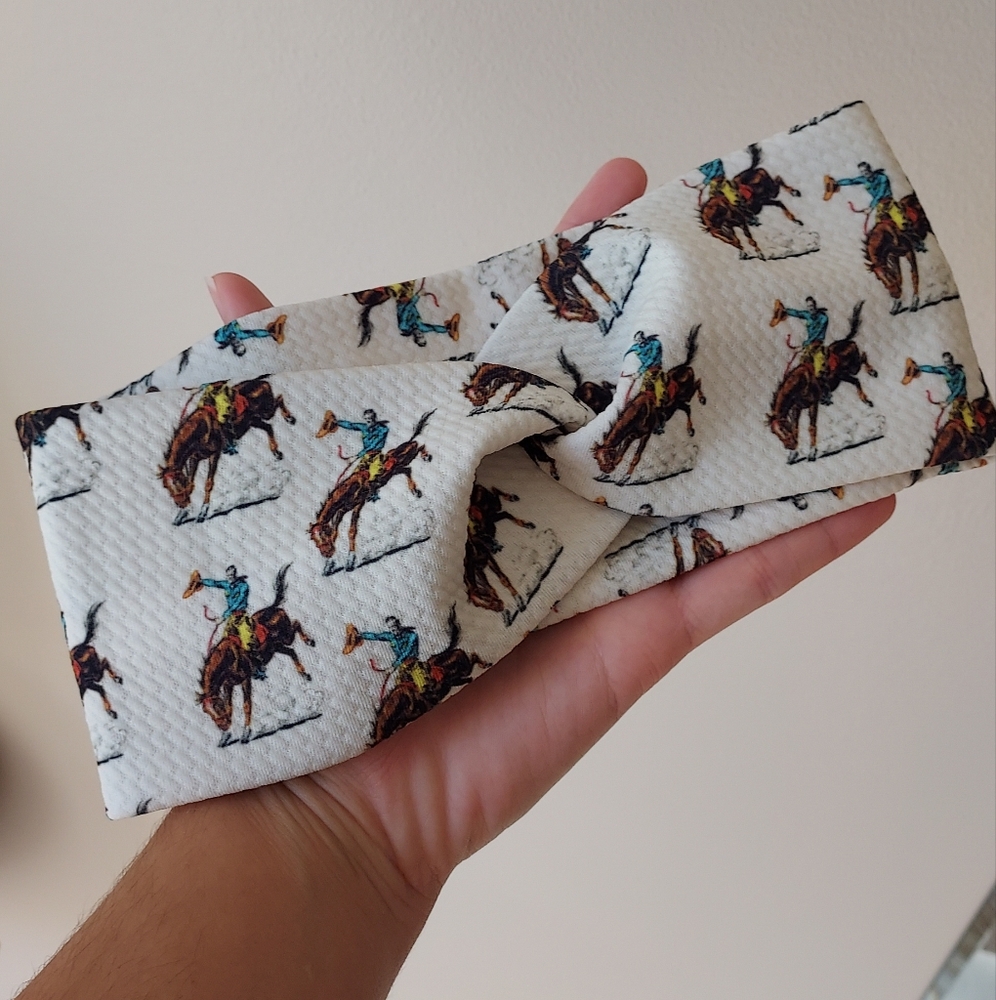 Twist knot western headband